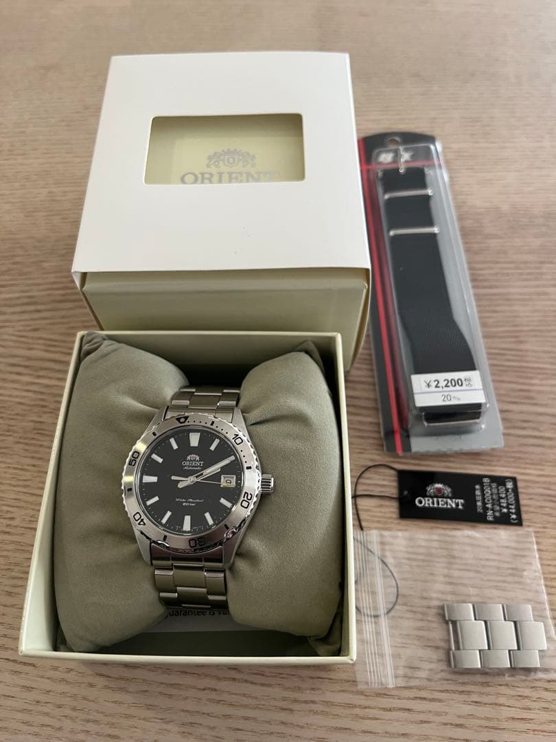 ORIENT Mako40 マコ40 自動巻き時計 黒文字盤 200m防水