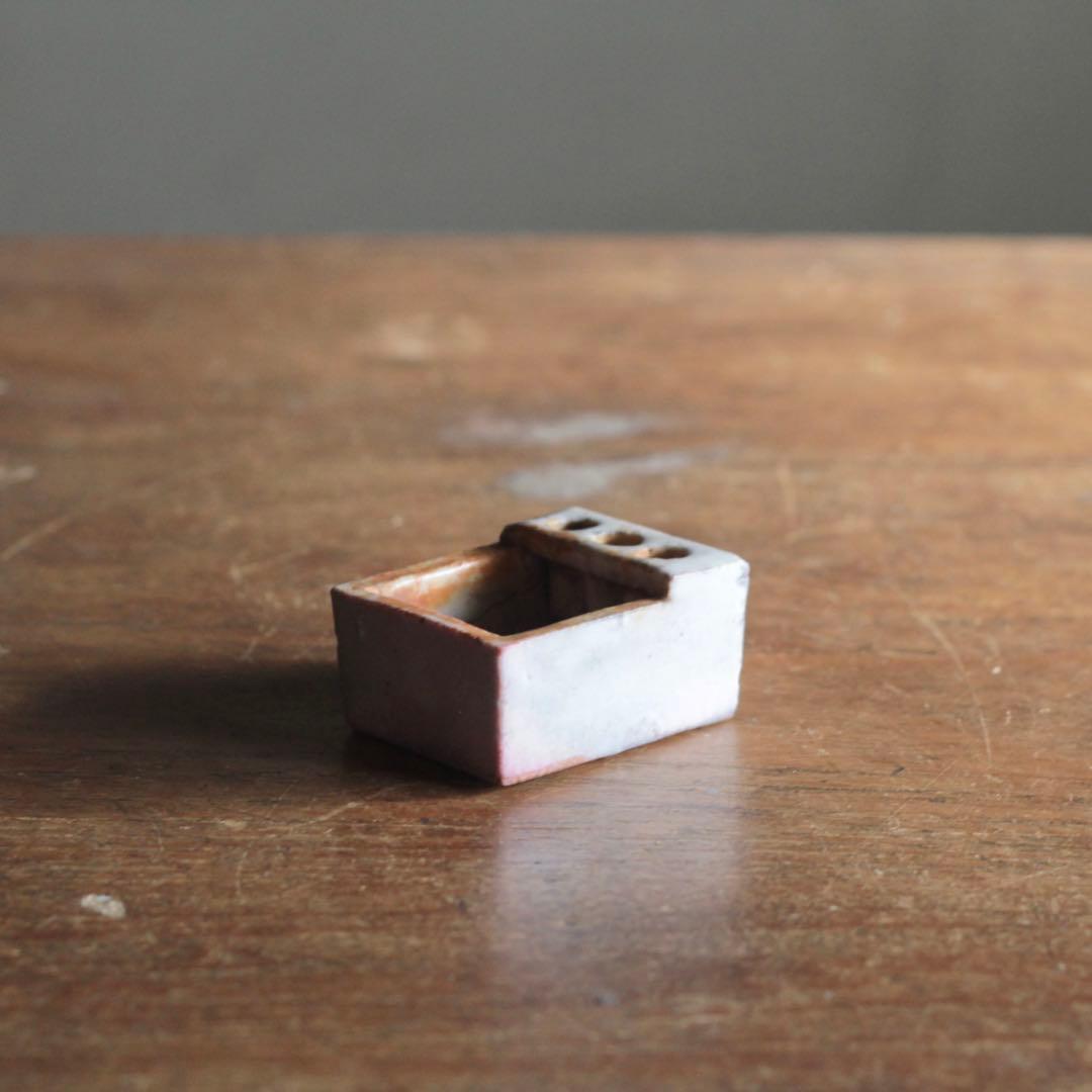 とろとろ肌 小さな 白磁 筆洗 古道具 アンティーク