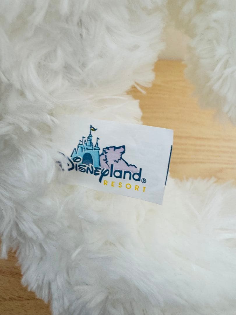 【レア】ディズニーベア 長毛 ホワイト　ダッフィー