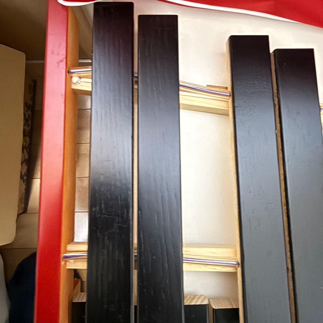 木琴 ゼンオン 紐交換済み 全音楽譜出版社 30音 半音 赤いキャリーバッグ付き