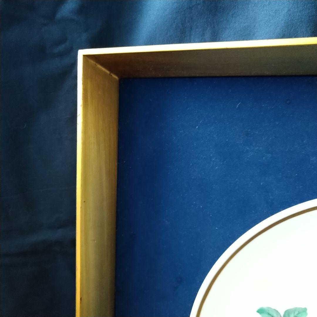 ✤マイセン(Meissen)額装花文絵皿✤