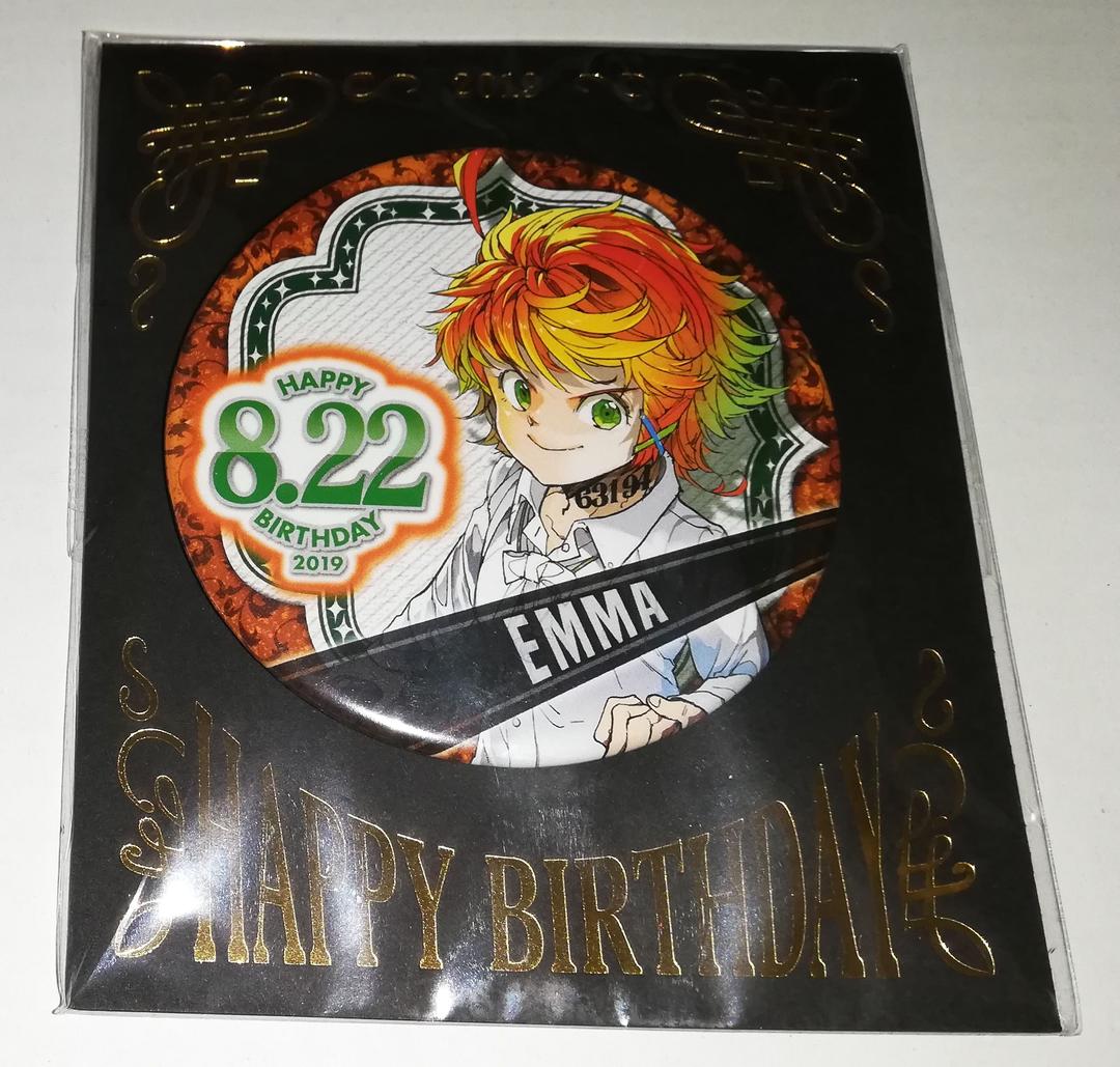 約束のネバーランド エマ バースデイ缶バッジ ジャンプショップ 2019