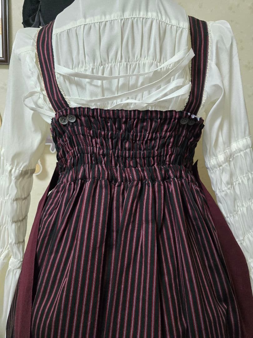 BritishレジメンストライプハイウエストJSK