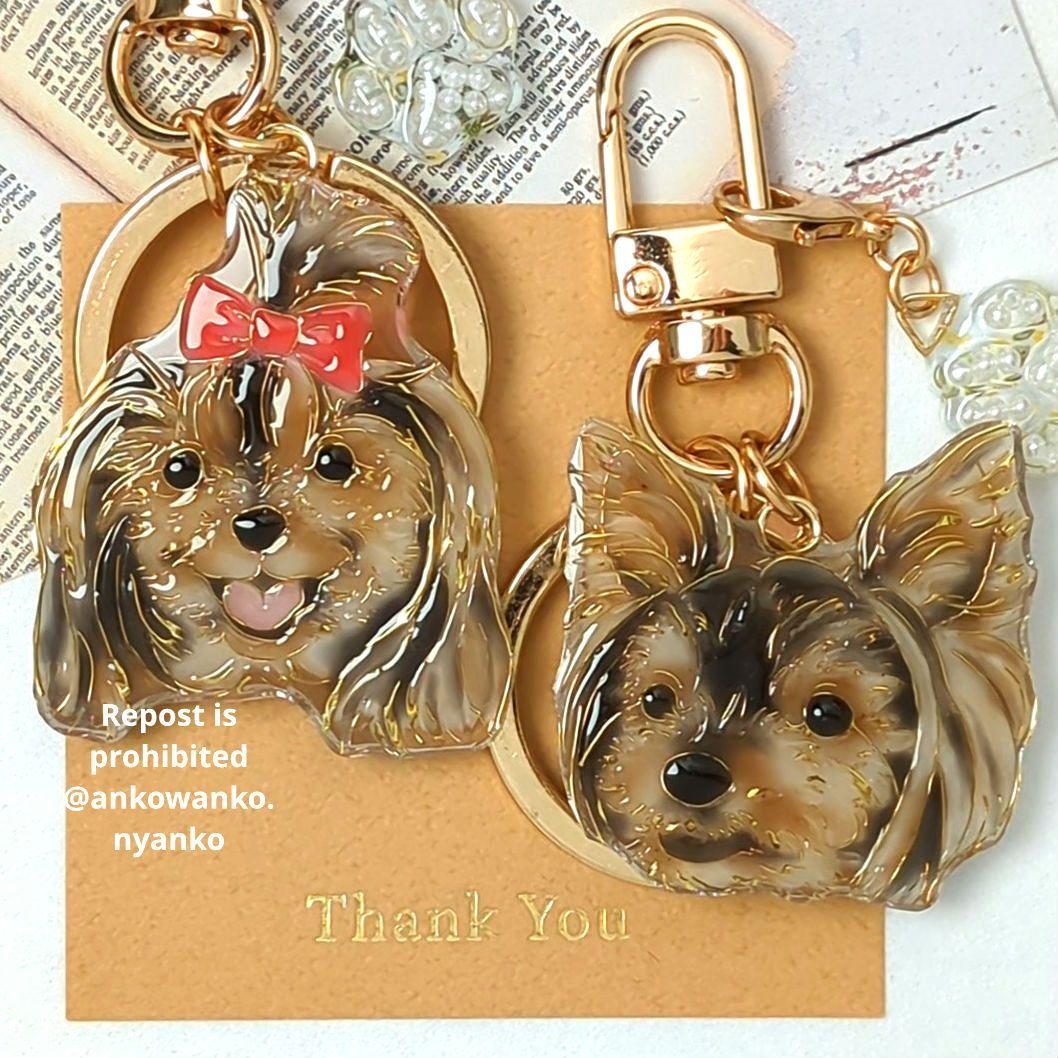 ヨークシャーテリア 愛犬 ankoわんこシリーズ　バッグチャーム