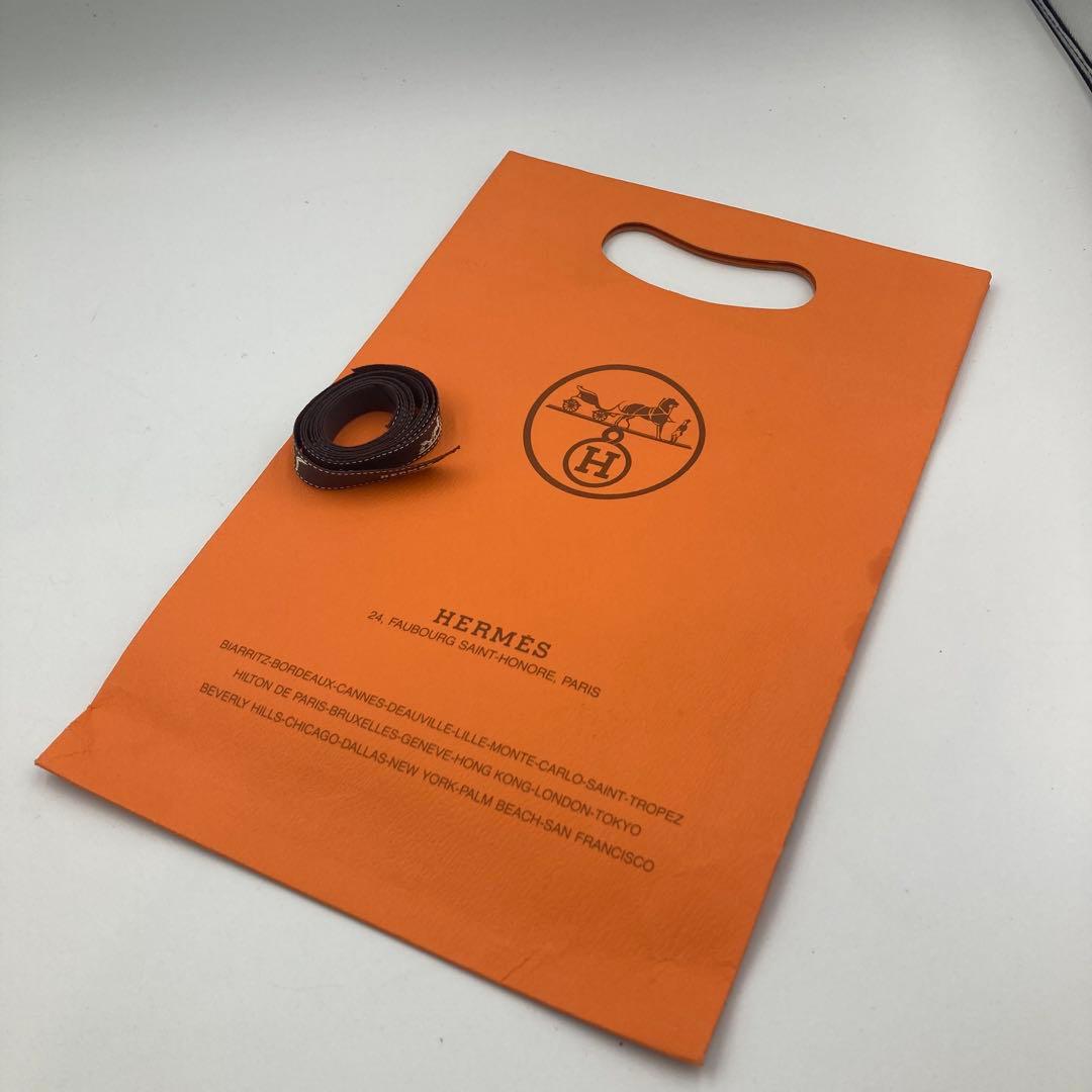 【5458】エルメス　ペンケース　グリーン×レッド