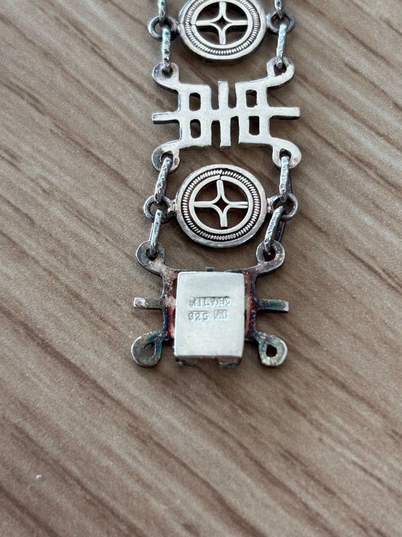 希少 ヴィンテージ シルバー925 ブレスレット 中華系