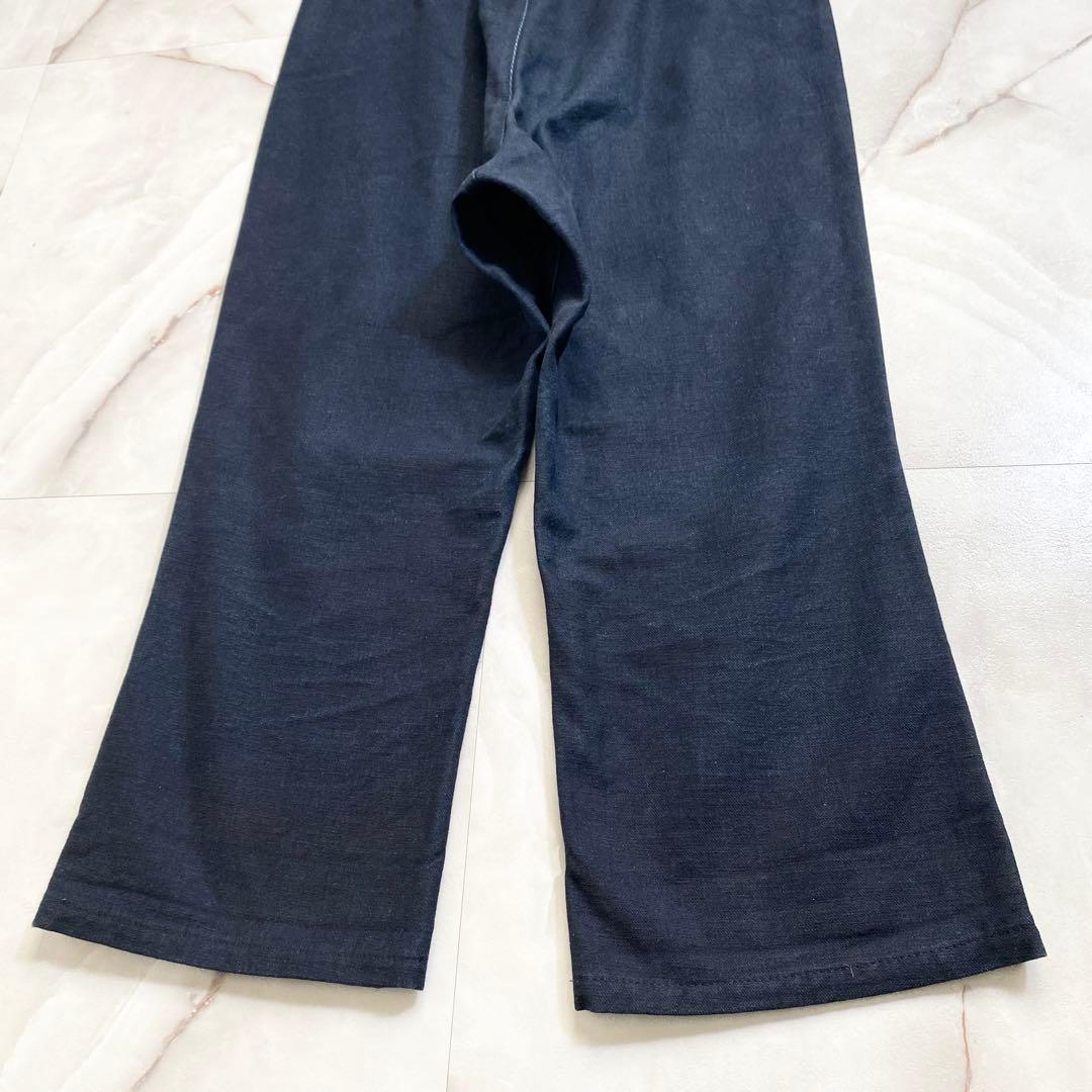 A15597 美品 トリココムデギャルソン シンチバックサルエルデニム 濃紺M