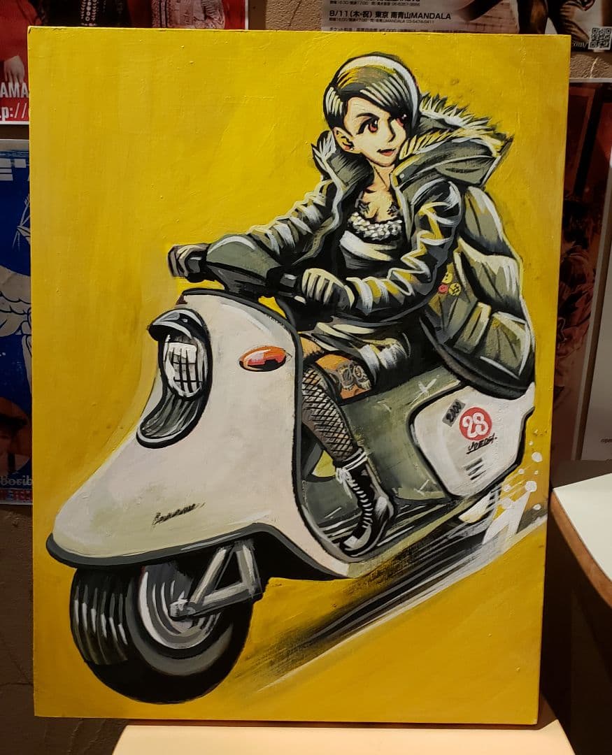 ART 手描き アート ラビット 一点モノ イラスト