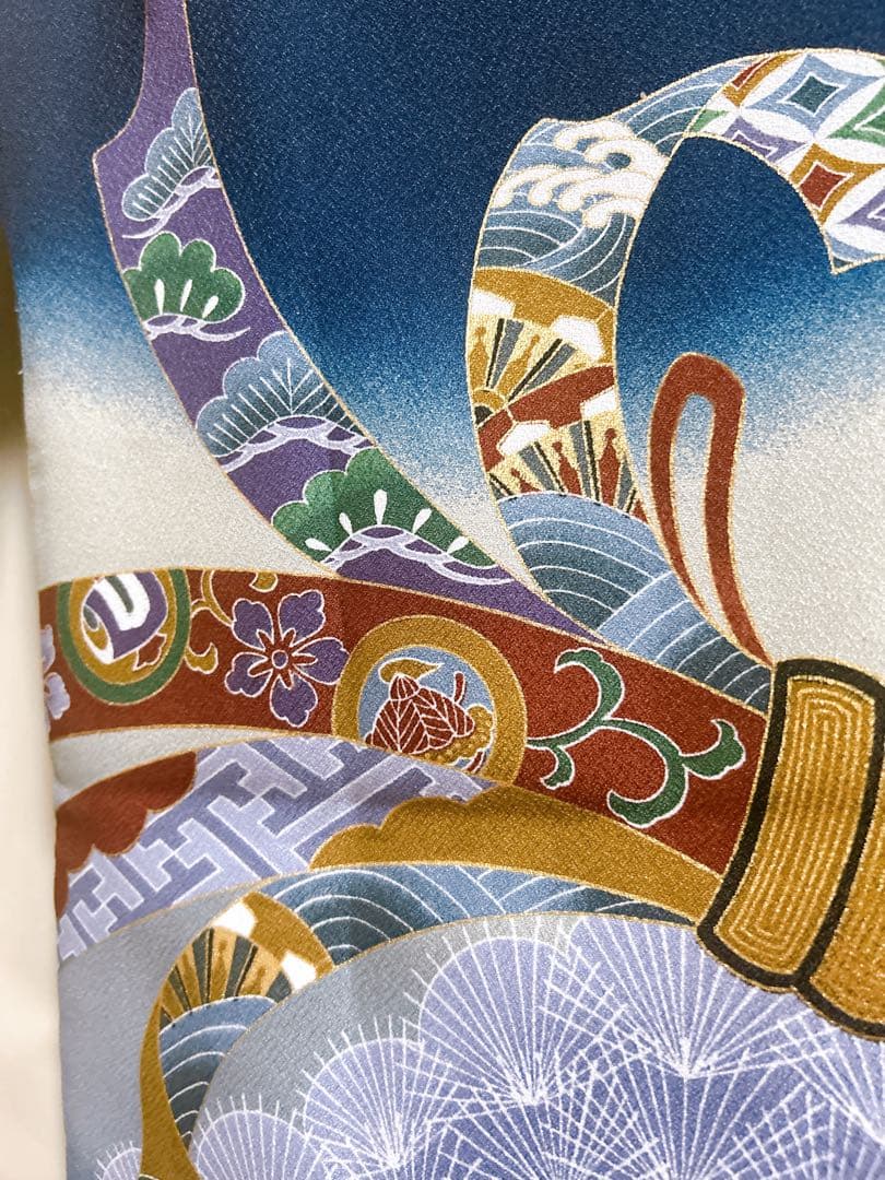 紺地縦縞袴♡七五三　5歳　男の子　フルセット　一式　鷹