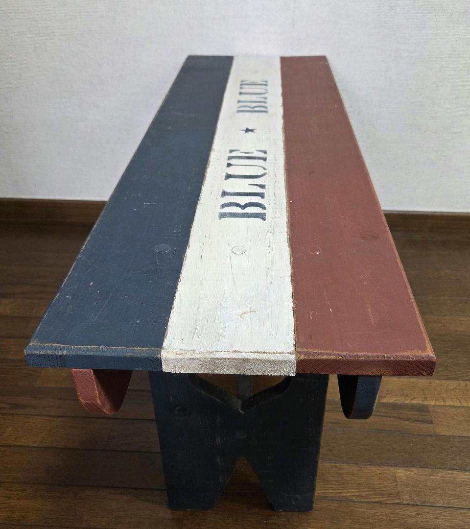 【入手困難】ブルーブルー　木製ローテーブール