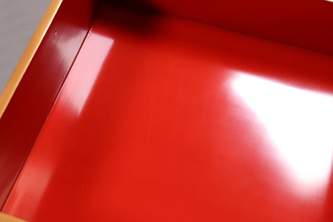 輪島塗 桐家紋 黒塗内朱塗 五段重 堅地布着 重箱 金蒔絵 木製 【MA357】