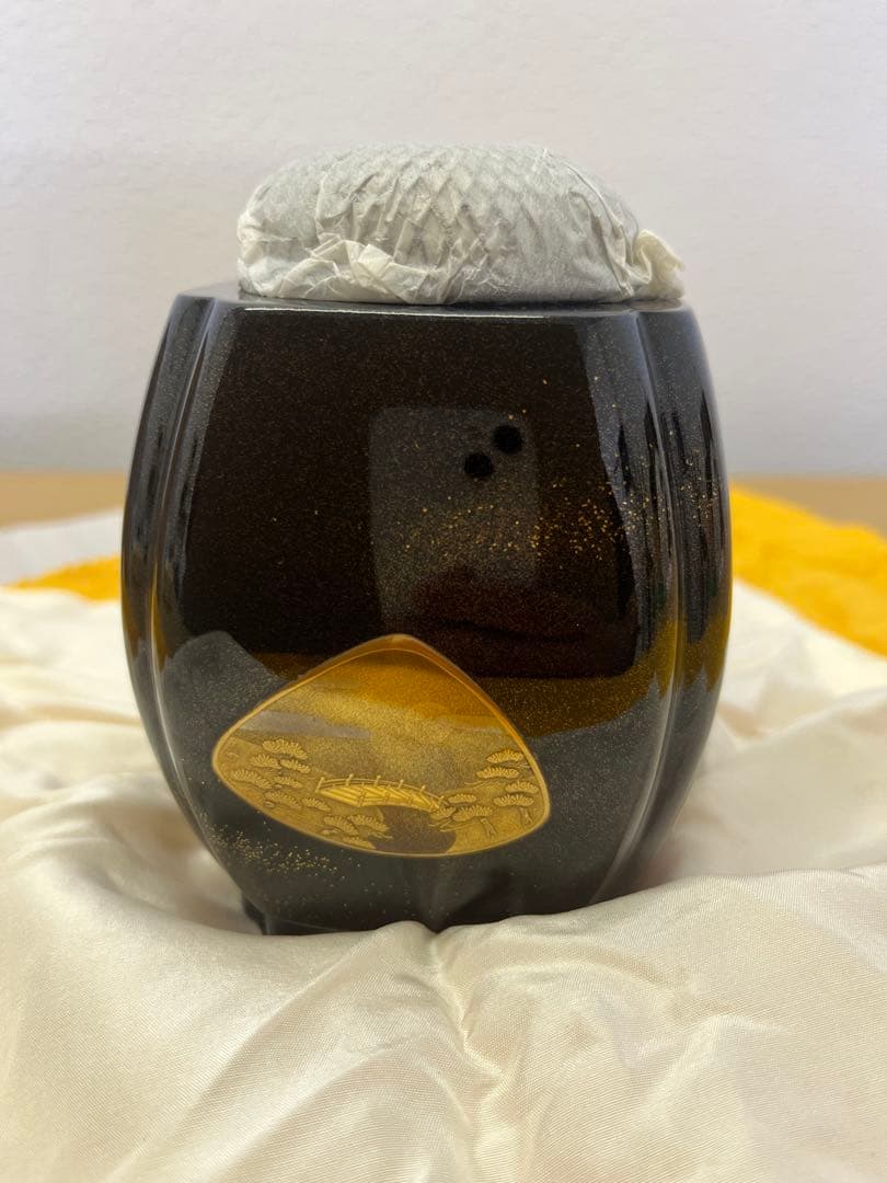 【新品】輪島塗　池田喜一作　高級香炉　源氏貝蒔絵　高級木箱　アンティーク