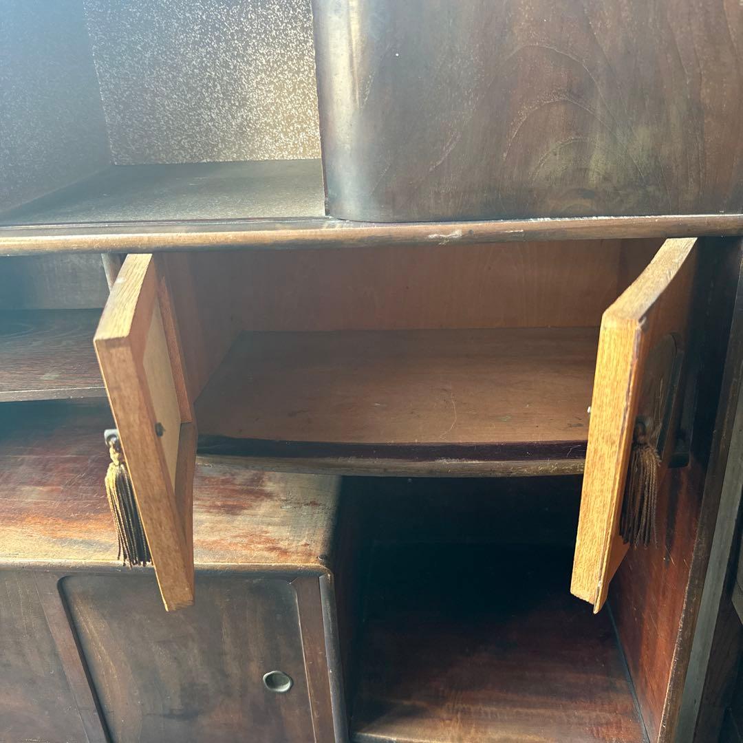 瞬間的お値下げ‼️ヴィンテージ　茶箪笥　アザミの絵が描かれていて素敵❣️