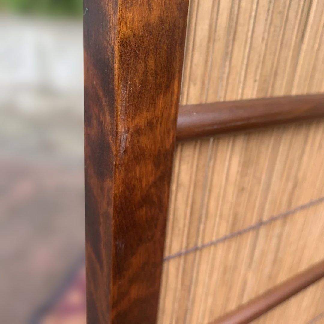 木製 衝立 パーテーション ４面パネル　和風　レトロ　高さ約124cm