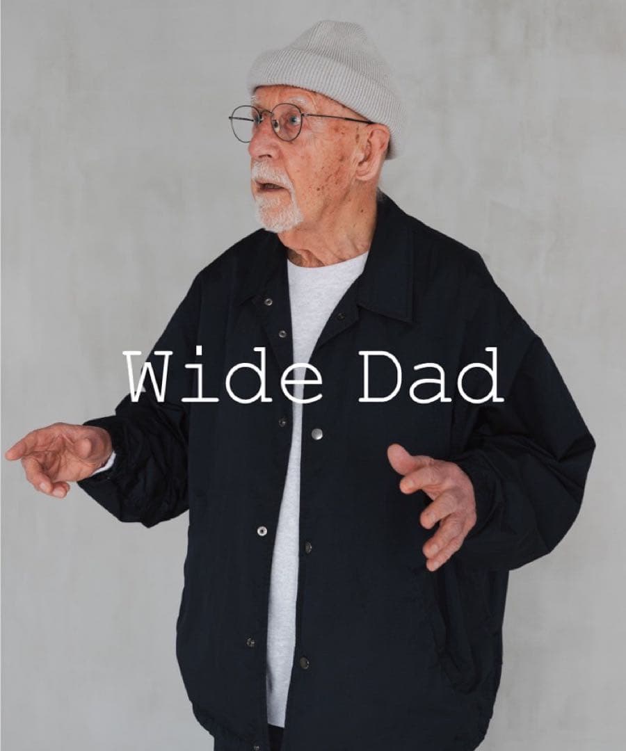 wide dad コーチジャケット