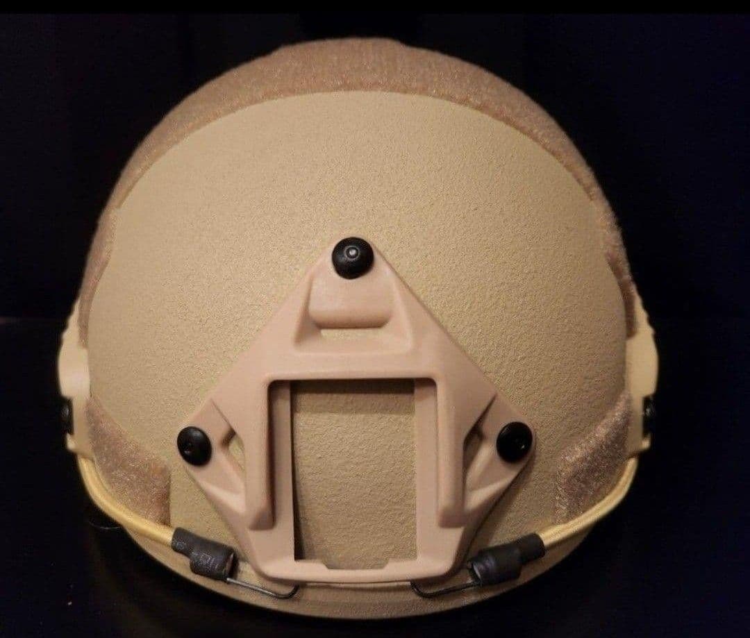 NIJ ⅢA(レベル3a)実物防弾ヘルメット サイズ:55㎝～62㎝、TAN