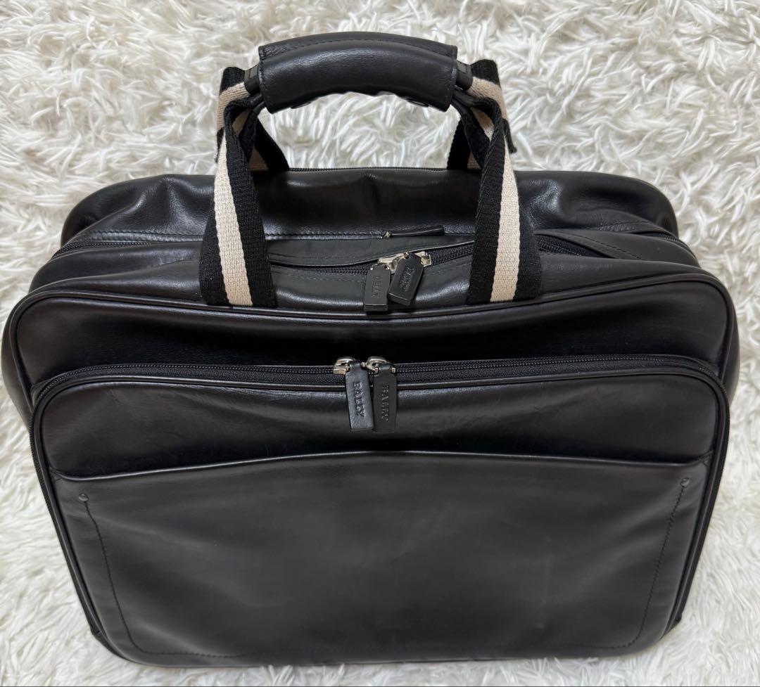 Bally レザーキャリーバック　トラベルバック　本革