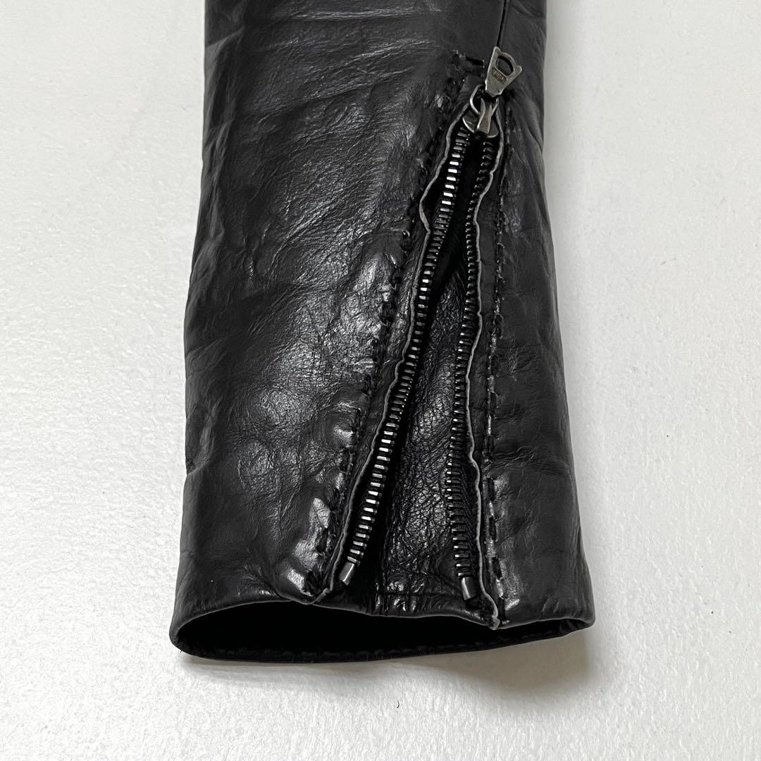 wjk カルぺディエムレザー ライダースジャケット(S)