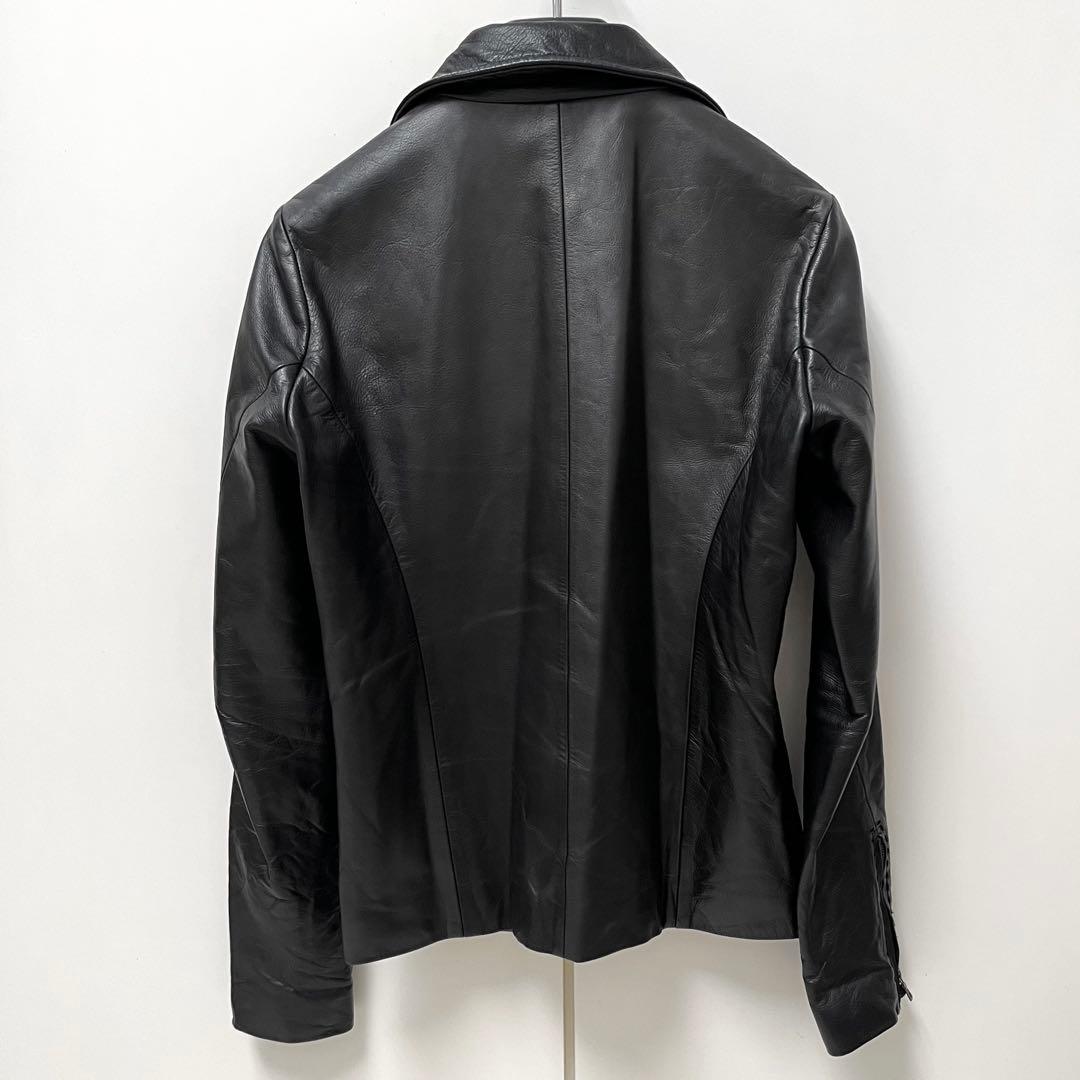 wjk カルぺディエムレザー ライダースジャケット(S)