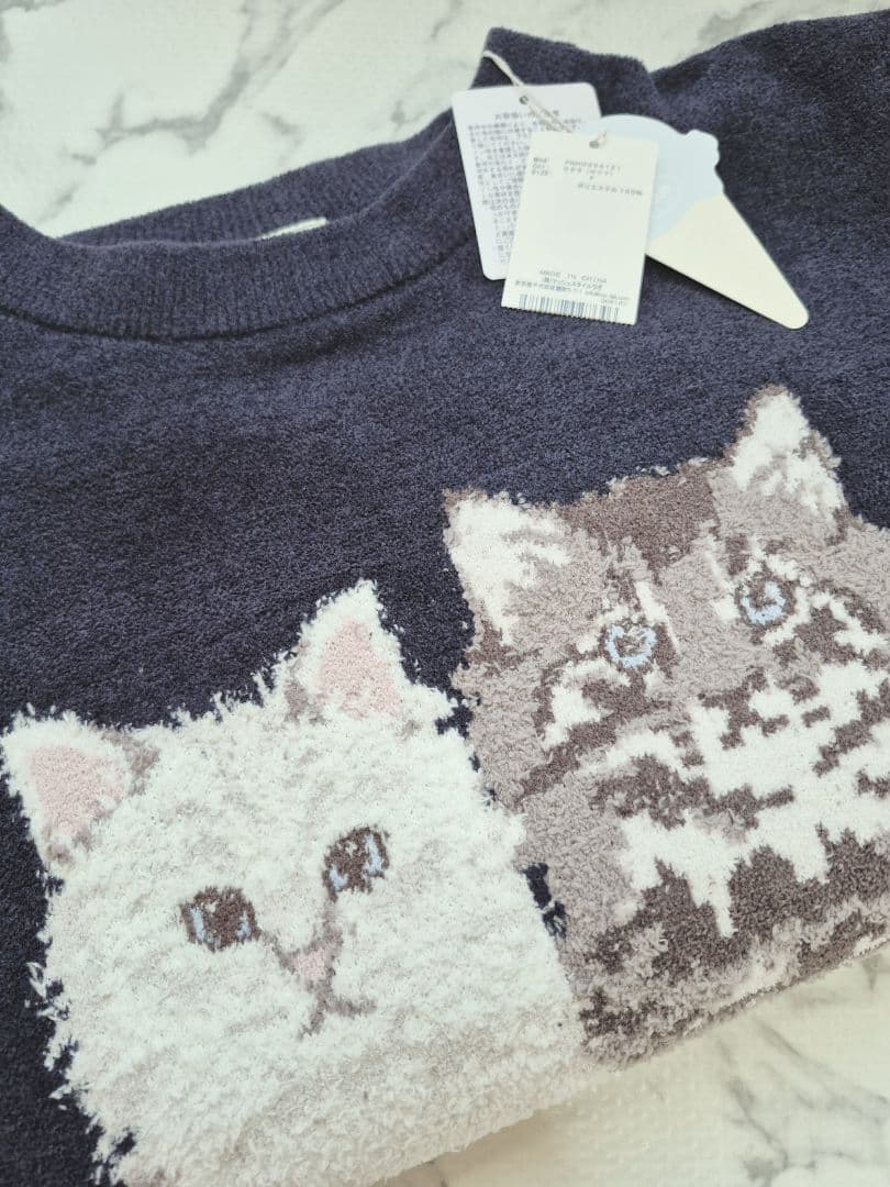 ジェラートピケ ツインキャットワンピース【NV】