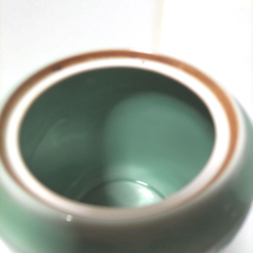 茶道具　水指　飛青磁　青磁