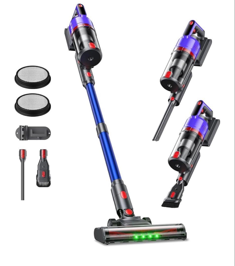 掃除機 コードレス 【2025爆進化！58kPa強力吸引】　1.2L大容量