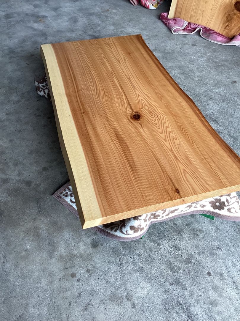 こー　日光杉　一枚板　テーブル　塗装済　天板のみ　　　　杉