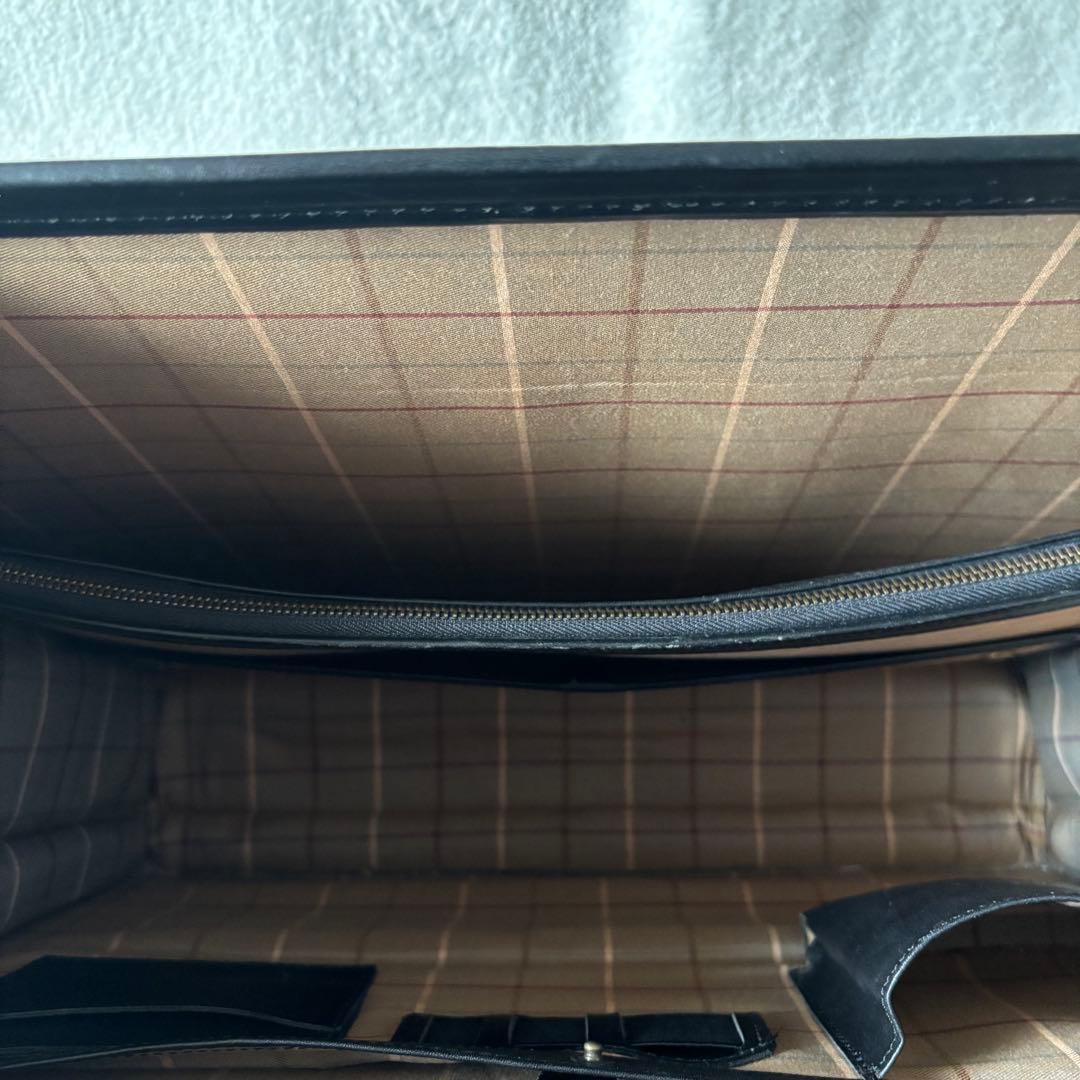 BURBERRY バーバリー ダレスバッグ ビジネスバッグ ブラック レザー