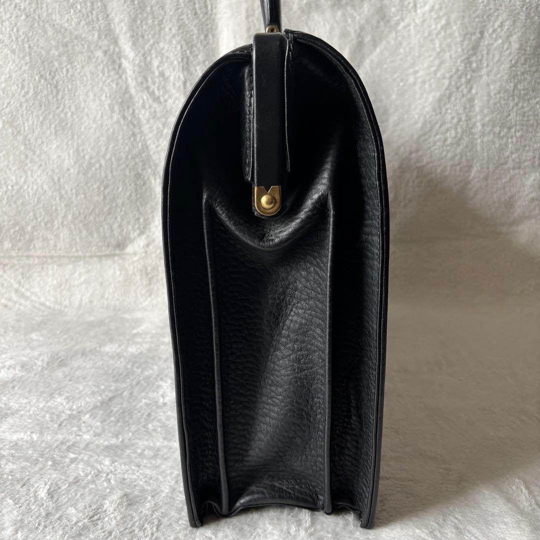 BURBERRY バーバリー ダレスバッグ ビジネスバッグ ブラック レザー