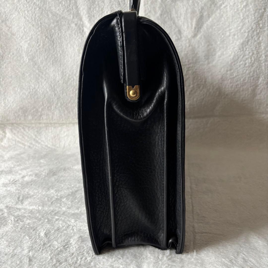 BURBERRY バーバリー ダレスバッグ ビジネスバッグ ブラック レザー