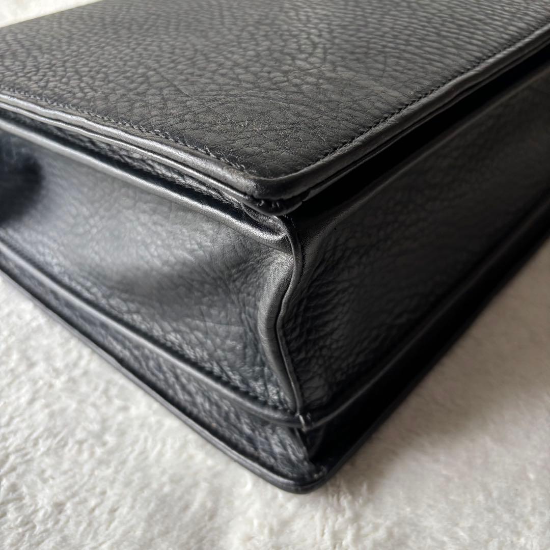 BURBERRY バーバリー ダレスバッグ ビジネスバッグ ブラック レザー