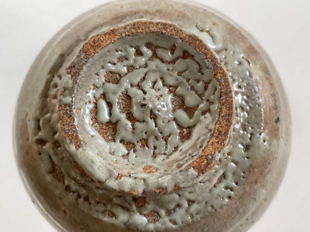 陶芸家　武末日臣　井戸　杯　盃　ぐい呑　酒器　平盃　梅花皮　共箱　李朝　唐津