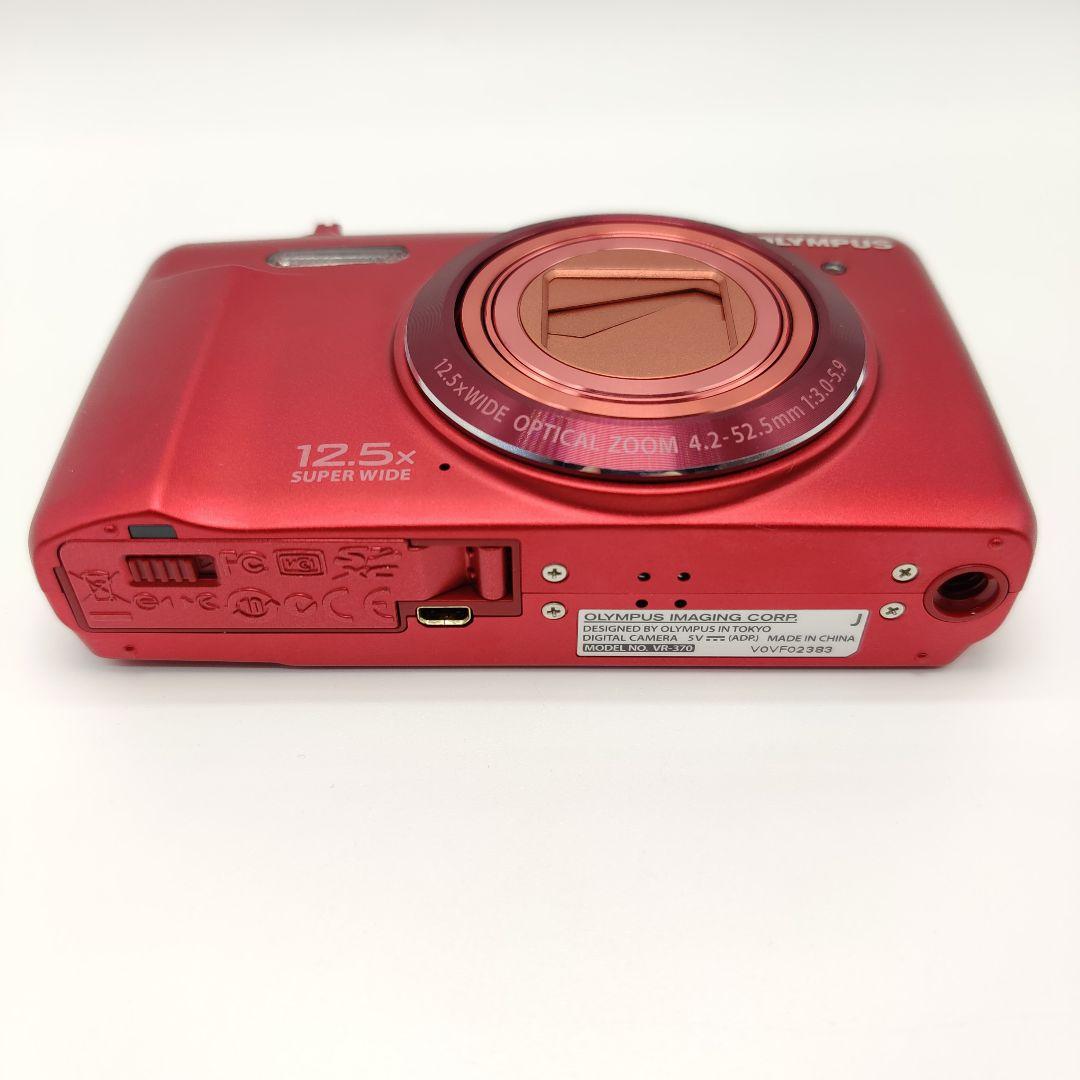 【やや訳あり】 OLYMPUS コンデジ STYLUS VR-370 RED