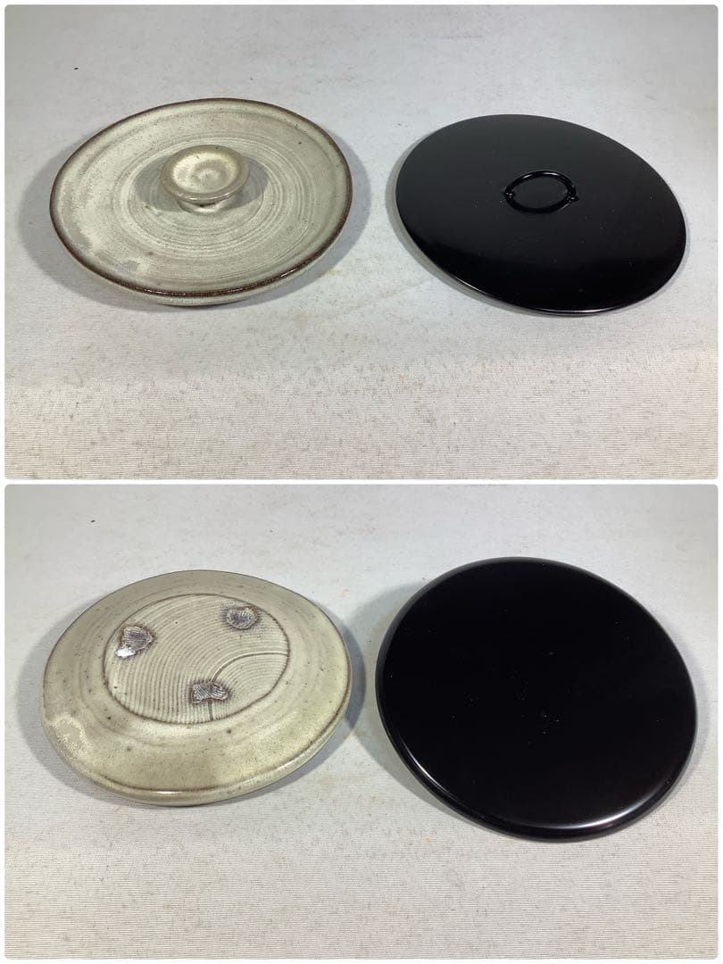 高取焼　耳付水指　鬼丸碧山　茶道具　送料無料