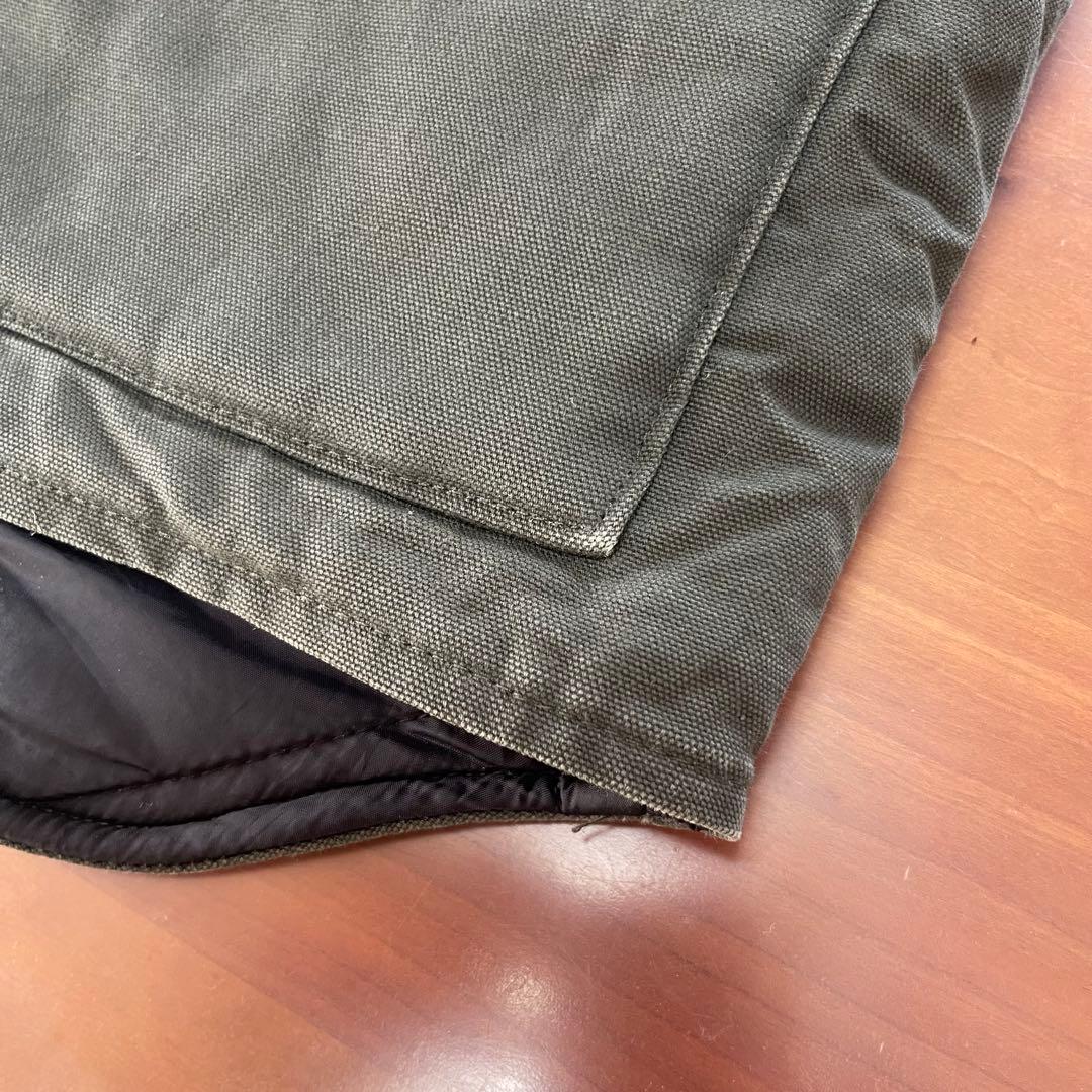★carhartt vtg ダックベスト グリーン系　Lサイズ
