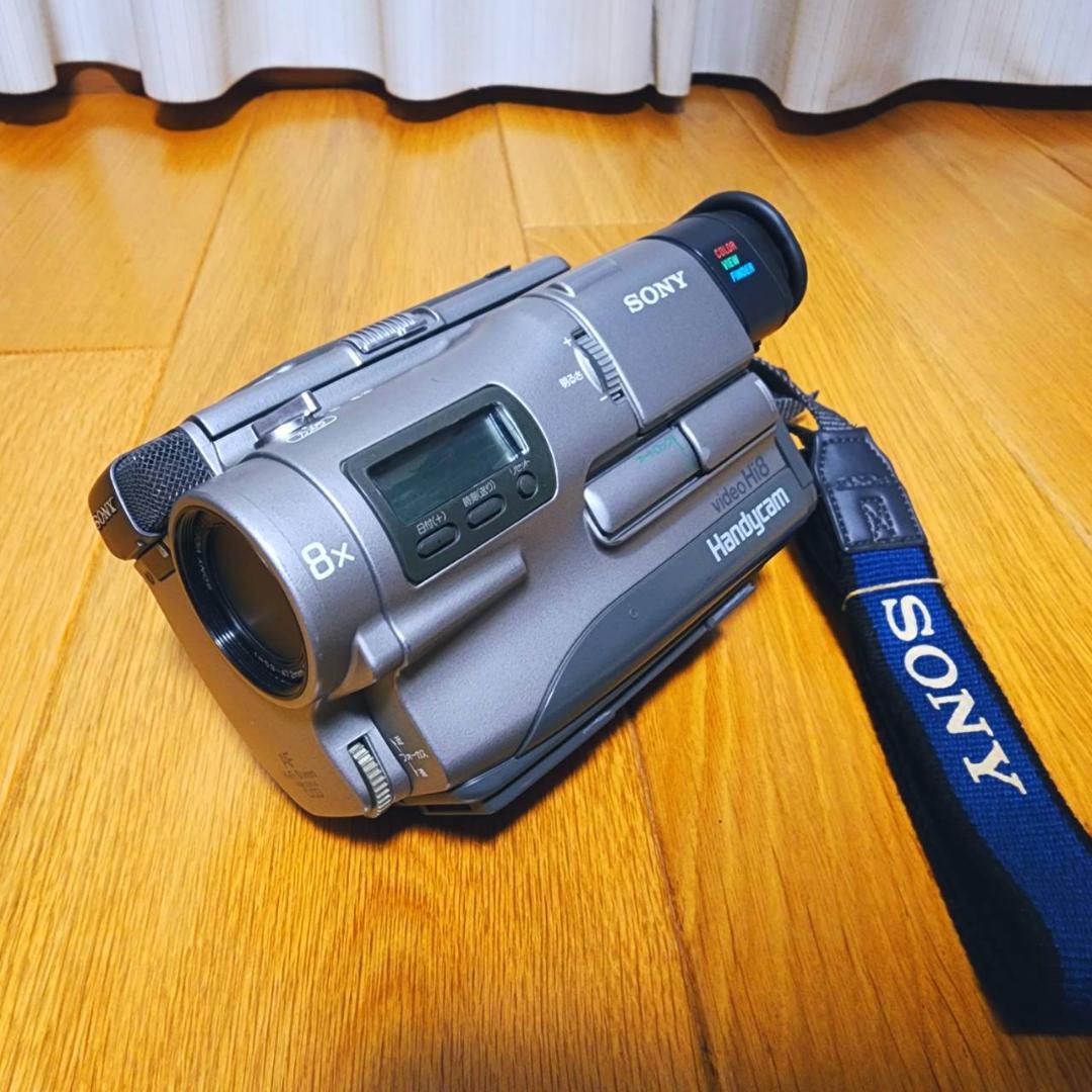 【動作確認済】SONY Hi8 高画質 8ミリ ビデオカメラ ACアダプタセット