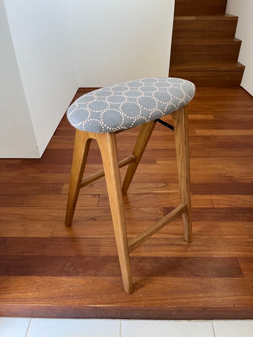 ミナペルホネン タンバリン dop グレー 折りたたみ式 ハイスツール