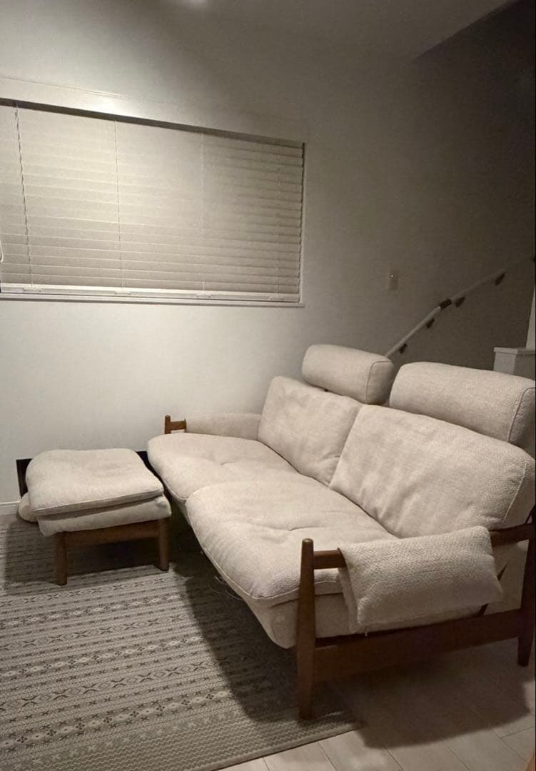 ジャーナルスタンダードファニチャー マデイラソファ+オットマンセット