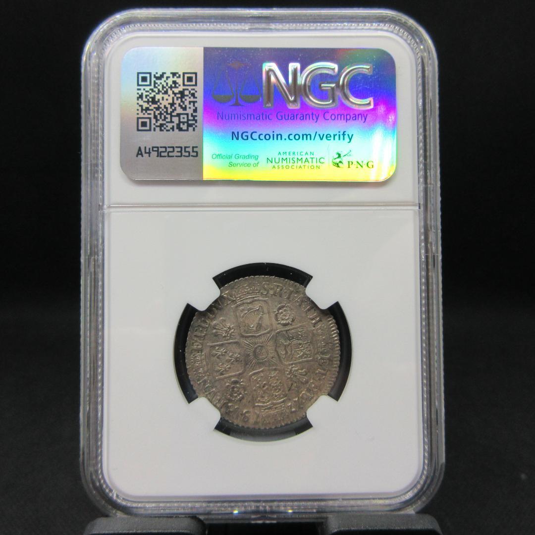 1718 イギリス 1シリング 銀貨 ジョージ1世 NGC アンティーク 