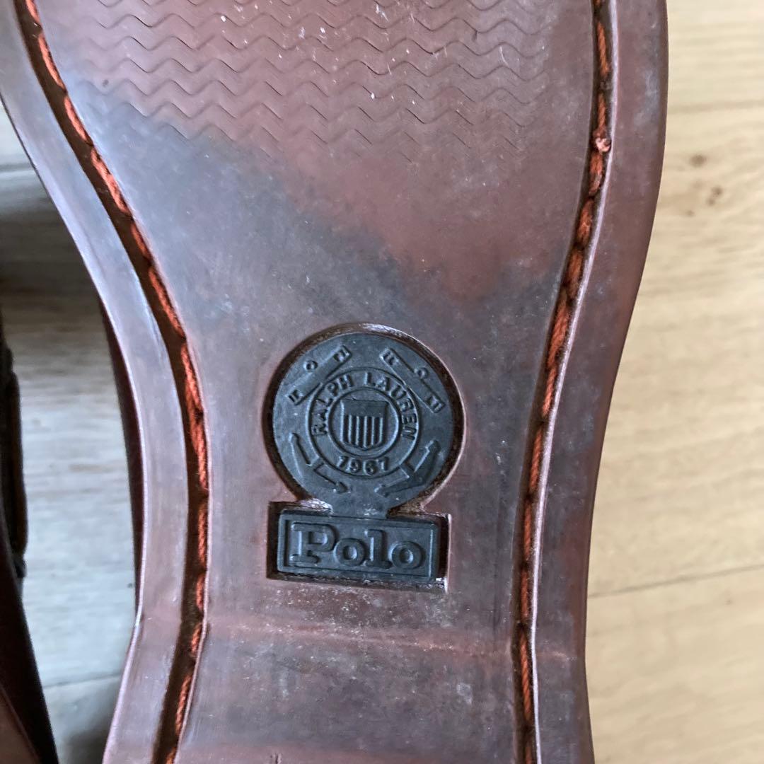 雰囲気◎ 90’s Polo Ralph Lauren レザー デッキシューズ