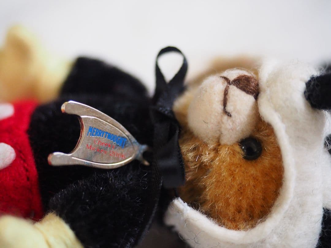 レア☆ Merrythought × Disney ミッキー ミニー テディベア