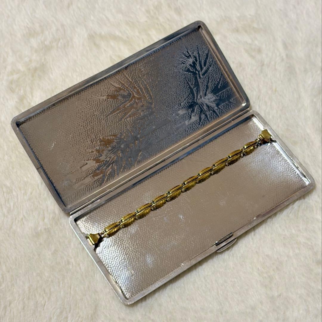 銀 silver 950刻印 煙草入れ シガレットケース 207g 骨董