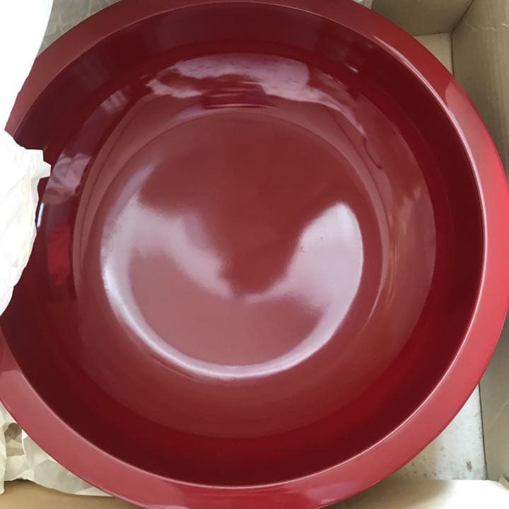 こね鉢 総朱　蕎麦