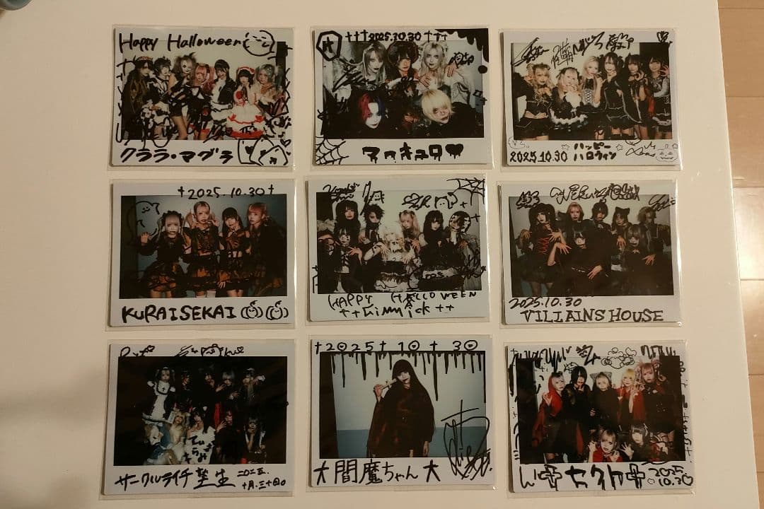 H*K様 サークルライチ サイン入りワイドチェキ 9枚セット