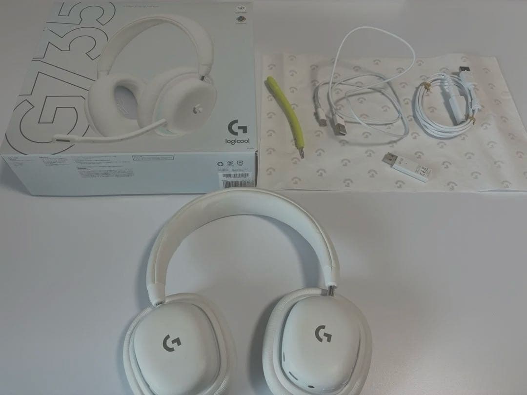 Logitech G735 ゲーミングヘッドセット ホワイト