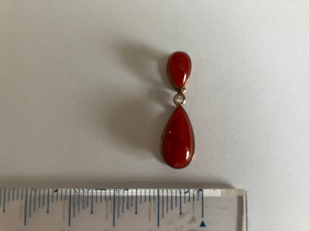 赤珊瑚　ペンダントトップ　ＰＧの台