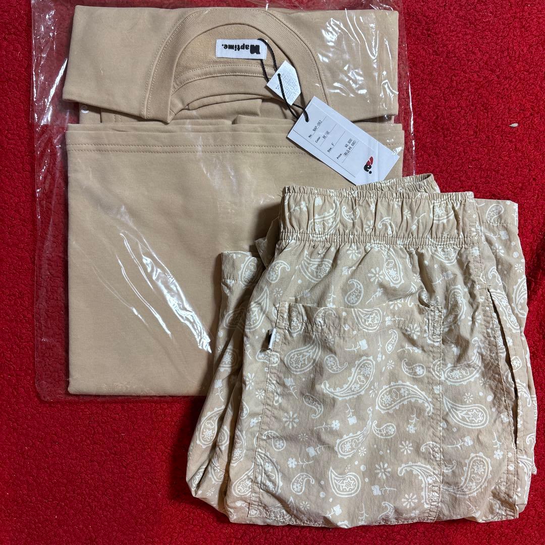 ナップタイム　naptime. Nissy 西島隆弘　パンツ　Tシャツ　ベージュ