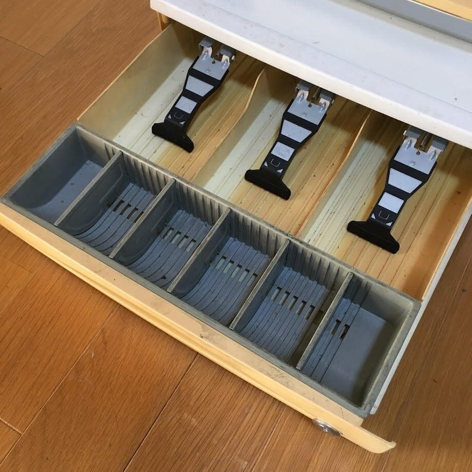 【AJ】カシオ TE-340WE レジスター 10部門 ドロア分離型