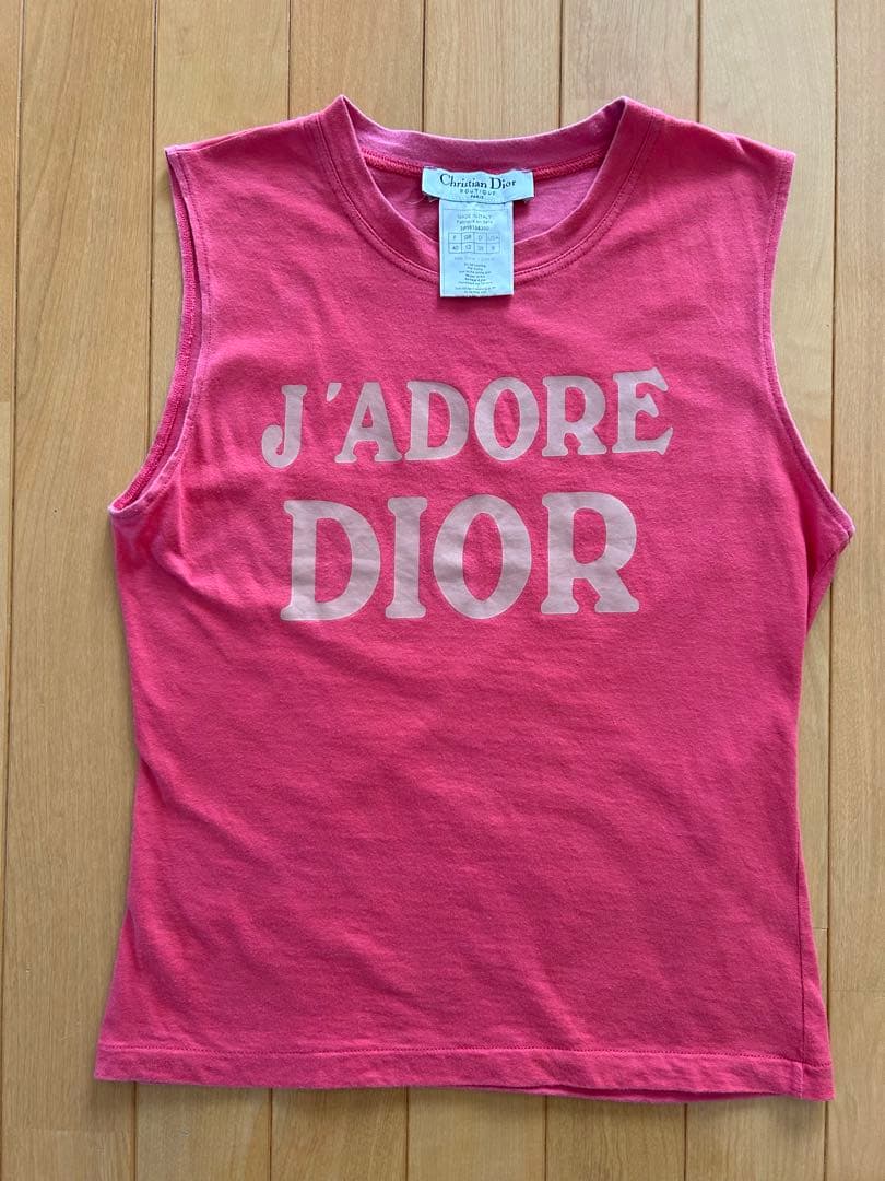 Christian Dior ピンク タンクトップ