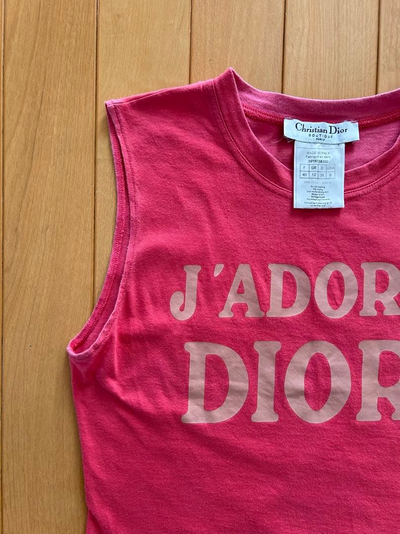 Christian Dior ピンク タンクトップ